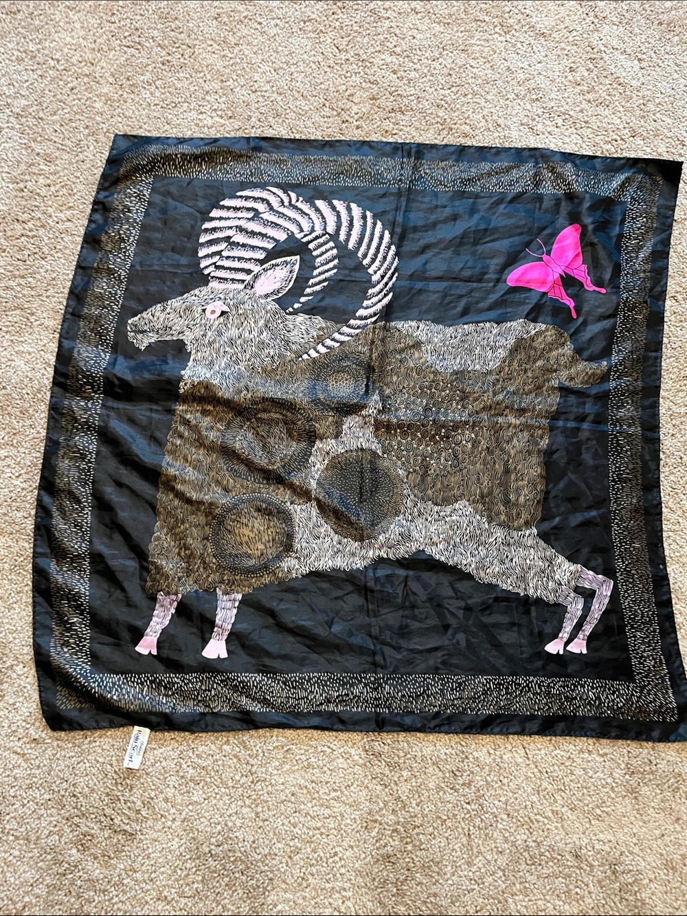 totes Rain Scarf in Black with Gold Accents - Picture 1 of 6